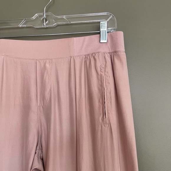 ATM Anthony Thomas Melillo Silk Jogger Pant Pink Size small Pull On Comfortable - Picture 8 of 16